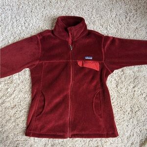 Patagonia Women's Burgundy Polartec Fleece Jacket